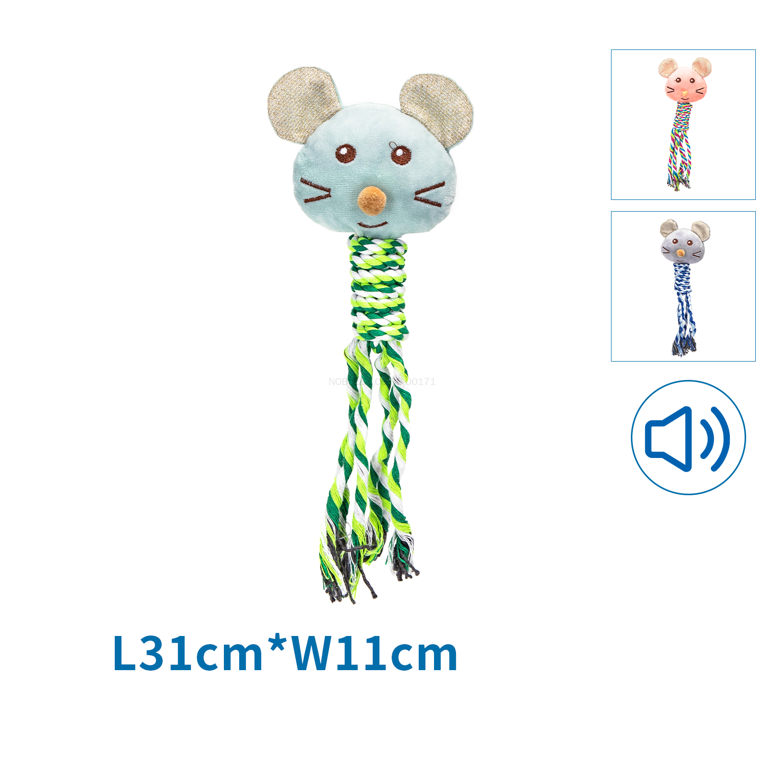 Juguete de peluche con sonido para perros - Ratón