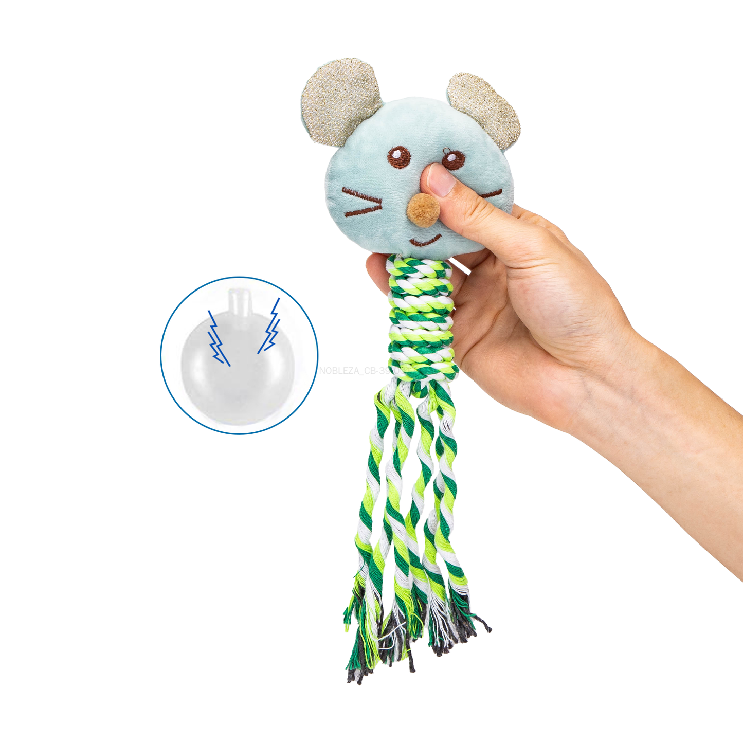 Juguete de peluche con sonido para perros - Ratón
