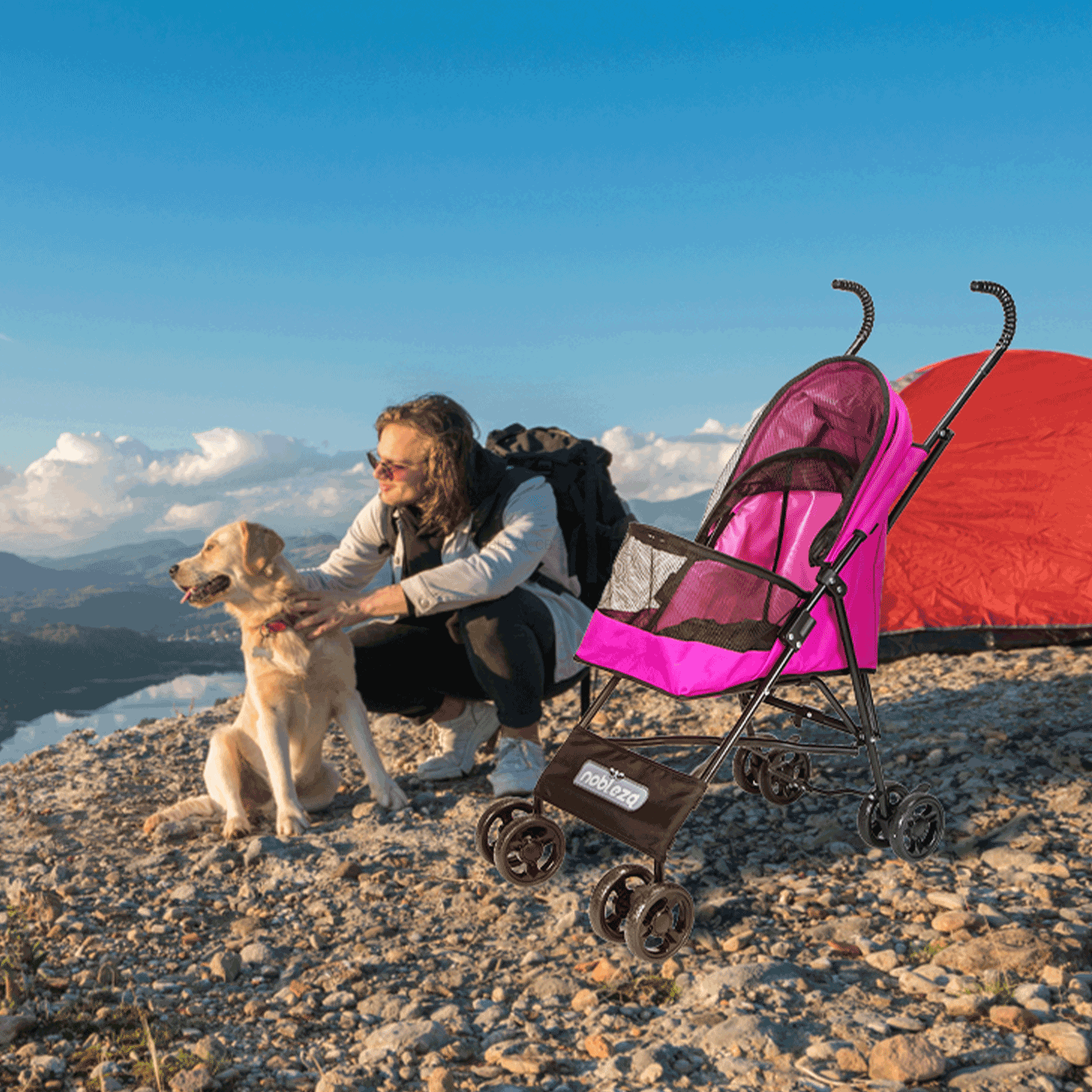 Silla de Paseo Rosa Roja