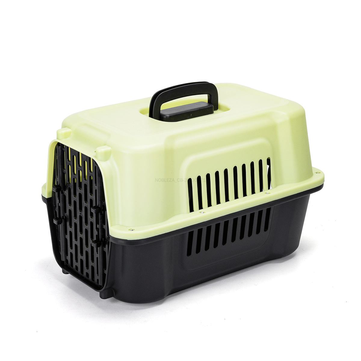 Transportín para perros y gatos verde de 48 × 31 × 30 cm