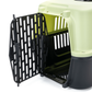 Transportín para perros y gatos verde de 48 × 31 × 30 cm