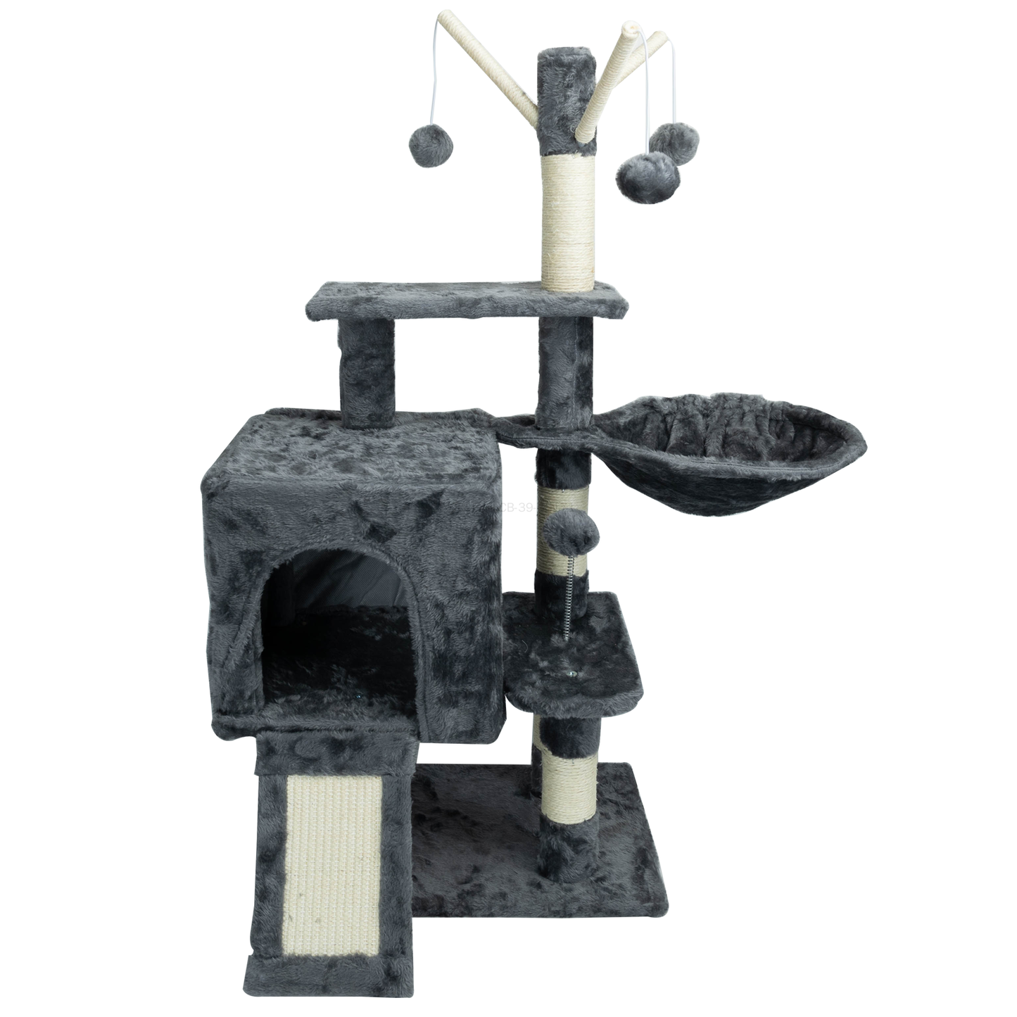Árbol mediano para gatos-Color liso-L73*W47*H99cm