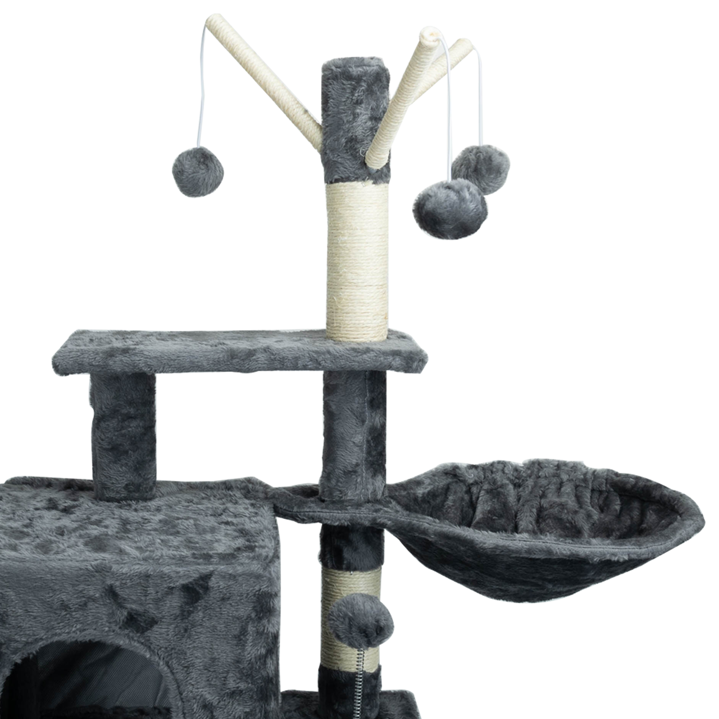 Árbol mediano para gatos-Color liso-L73*W47*H99cm