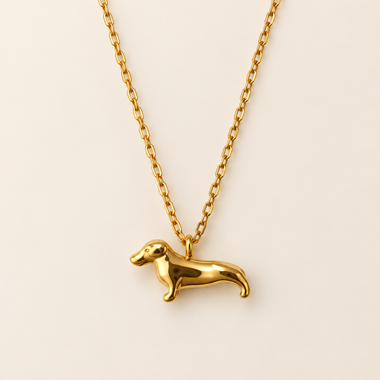 Collar Acero Inoxidable con Colgante Perro