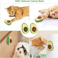 Juguete para gato con diseño de aguacate con bola giratoria con hierba gatuna (catnip)