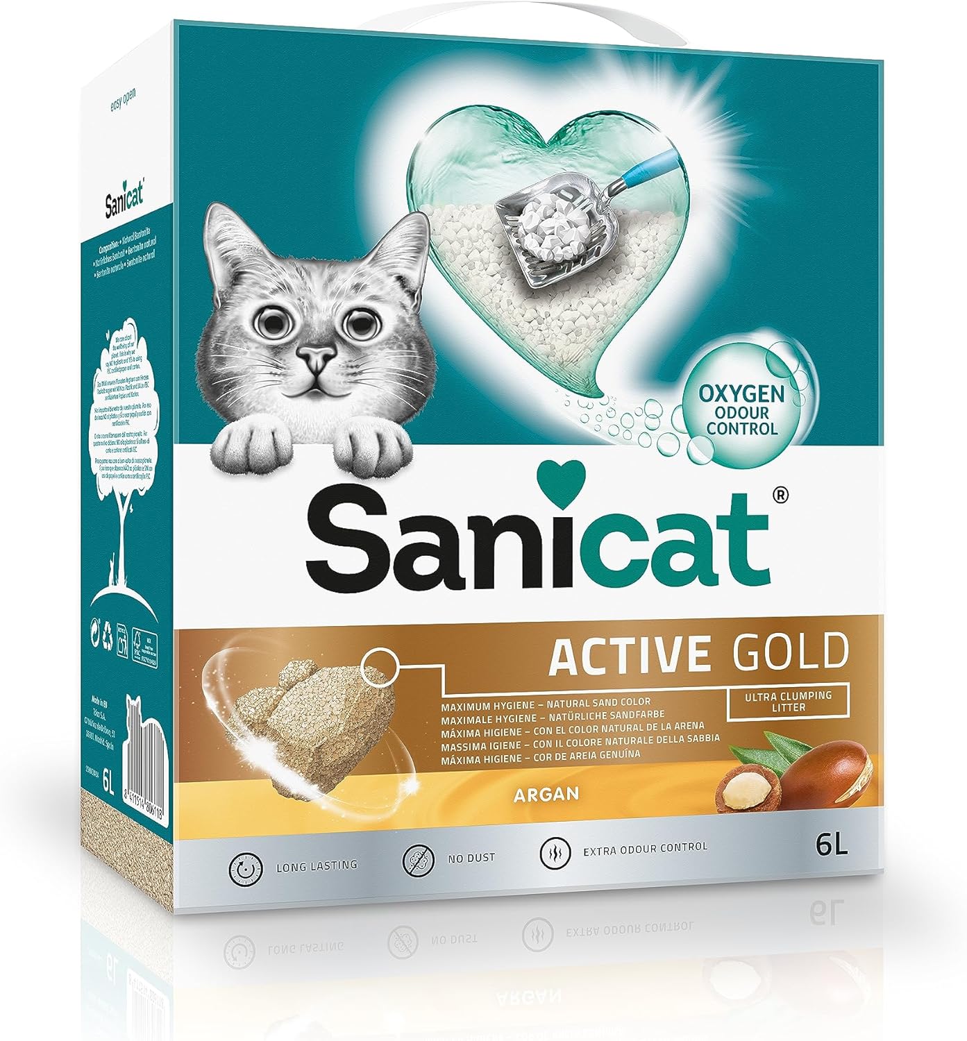 Sanicat Arena Aglomerante Active Gold – Aceite de Argán 6L