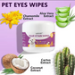 Toallitas limpiadoras de ojos para perros y gatos – 60 unidades