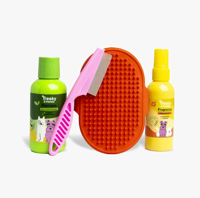 Set de Higiene para Perros Tresky & Friends – 4 Piezas