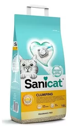 Sanicat Clumping Unscented 16 litros