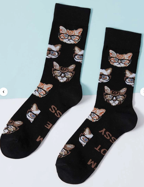 Copia de Calcetines para hombre estampado de gatitos