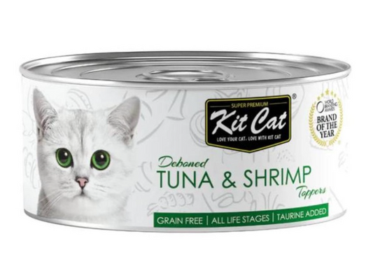 Kit Cat Lata Toppers - Atun & Camarones 80g