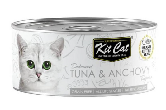 Kit Cat Lata Toppers - Atun & Anchoas 80g