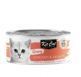 KIT CAT LATA TOPPERS - POLLO Y SALMÓN 80G