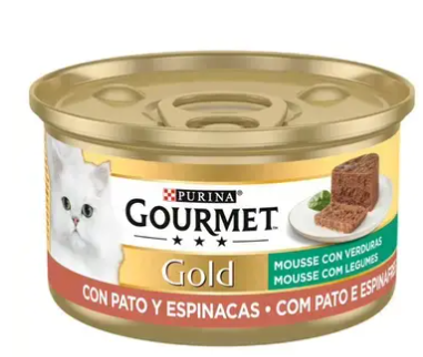 PURINA GOURMET GOLD Mousse pato y espinaca