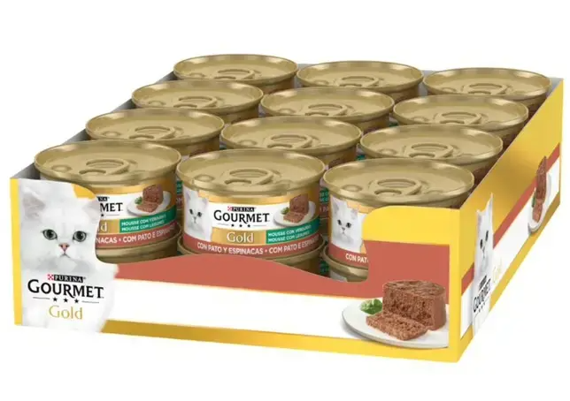 PURINA GOURMET GOLD Mousse pato y espinaca