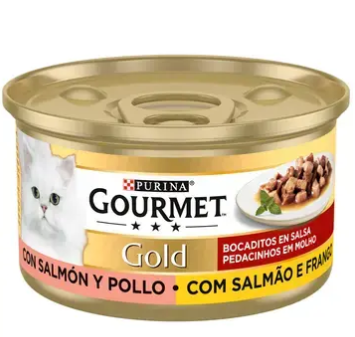 PURINA GOURMET GOLD Bocaditos salmón y pollo