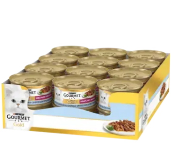 PURINA GOURMET GOLD doble placer con pescado y espinacas