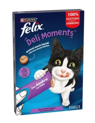 PURINA FELIX DELI MOMENTS con pato (4x10g)