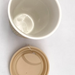 Vaso de cerámica con diseño floral y tapa de silicona Sweet Candy