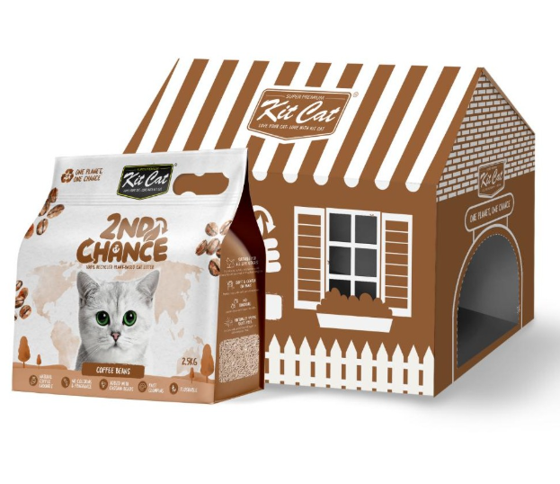 Kit Cat Arena Eco 2nd Chance - Coffee Beans, Guisante y Yuca (aroma suave) - 7L- 2.5KG