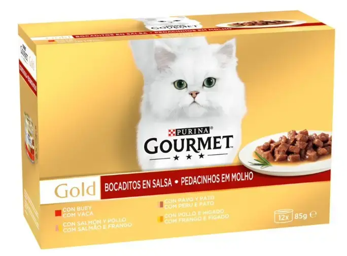 PURINA® GOURMET® GOLD Bocaditos en Salsa Pack Surtido
