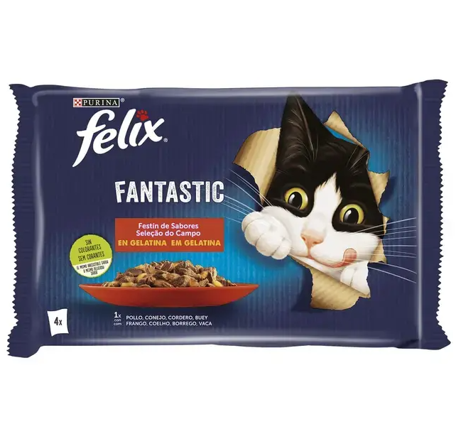 FELIX® Fantastic Festín de Sabores en Gelatina (4x85g)
