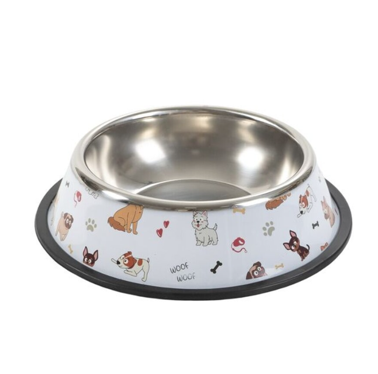 Comedero para mascotas de acero inoxidable 580 ml antideslizante