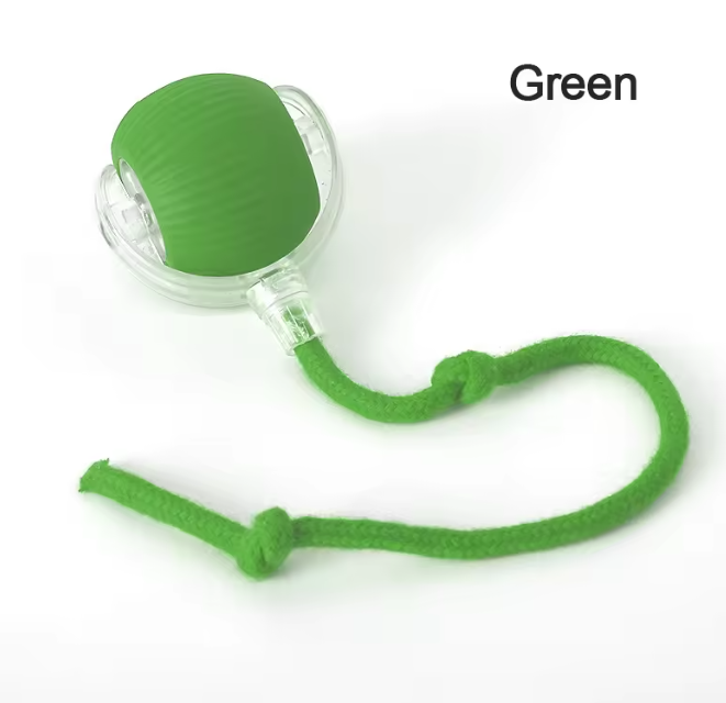 Pelota eléctrica interactiva activa para mascotas. Verde