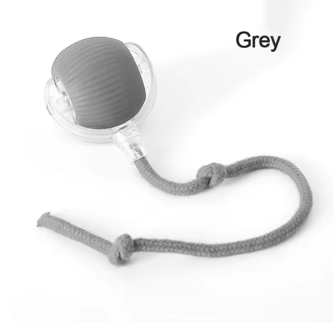 Pelota eléctrica interactiva activa para mascotas. Gris
