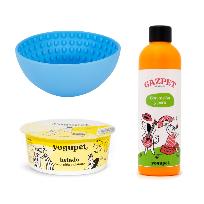 Yogupet SUMMERBOX XIV para Perros y Gatos. Pack Verano con Helado, Gazpet y Comedero (Copia) (Copia)
