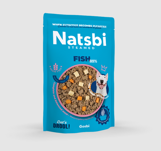 Natsbi Steamed Dog Pescado 200 gr