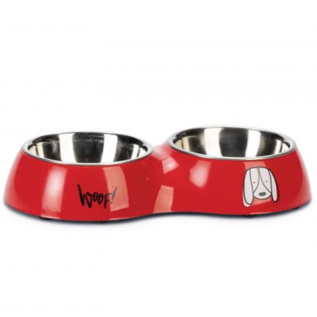 Comedero doble para Mascotas – 2 Cuencos Extraíbles de 480 ml