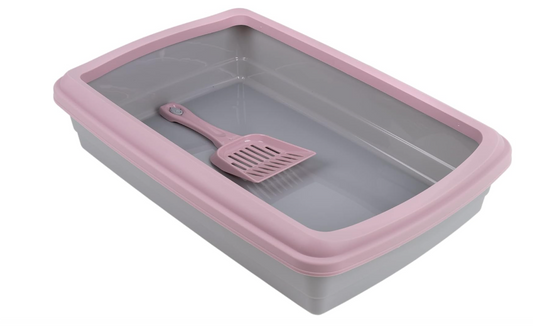 Arenero Abierto para Gatos con Pala – 48 × 32 × 11 cm