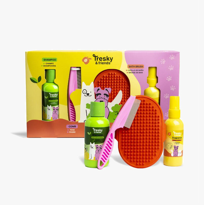 Set de Higiene para Perros Tresky & Friends – 4 Piezas