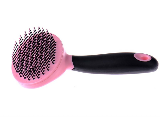 Cepillo para Mascotas con Púas Redondeadas. Rosa