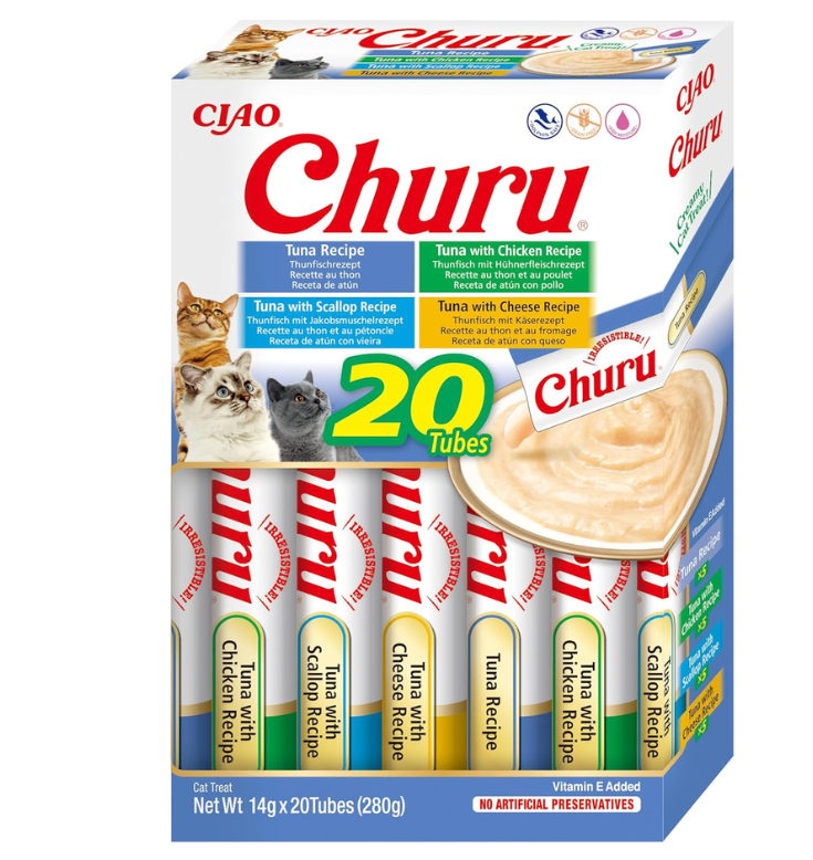 Churu CAT Variedades Atún – 20 x 14 g