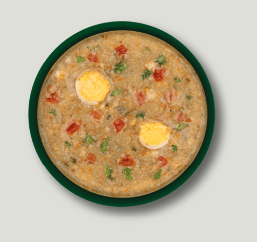 Natsbi Pollo con Huevo de Codorniz al vapor con salsa 80 gr. Alimentación completa