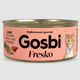 Gosbi Fresko Cat Adult Atún con Salmón y Piña 70 gr