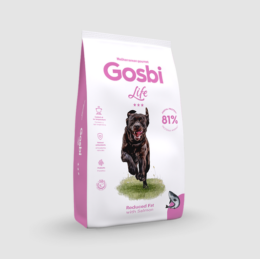 Gosbi Life Dog – Bajo en Grasa con Salmón 12 kg