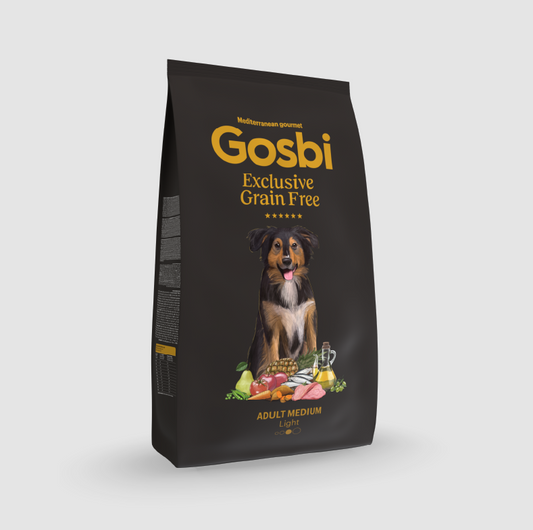 Gosbi Exclusive Grain Free Dog – Adulto Mediano Light Esterilizado