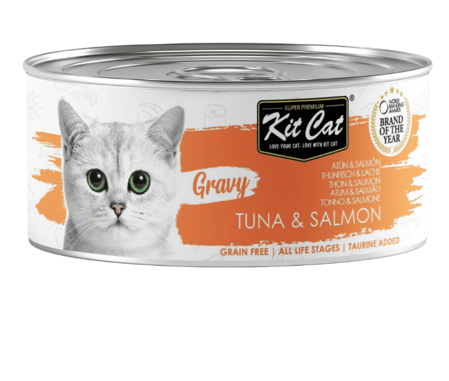 Kit Cat Lata Gravy – Atún y Salmón 70 g