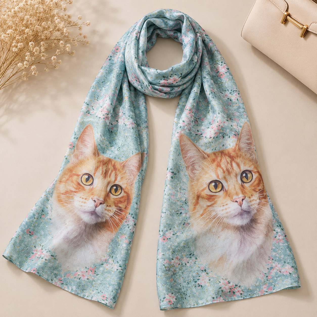 Foulard de Seda “Mirada Felina”