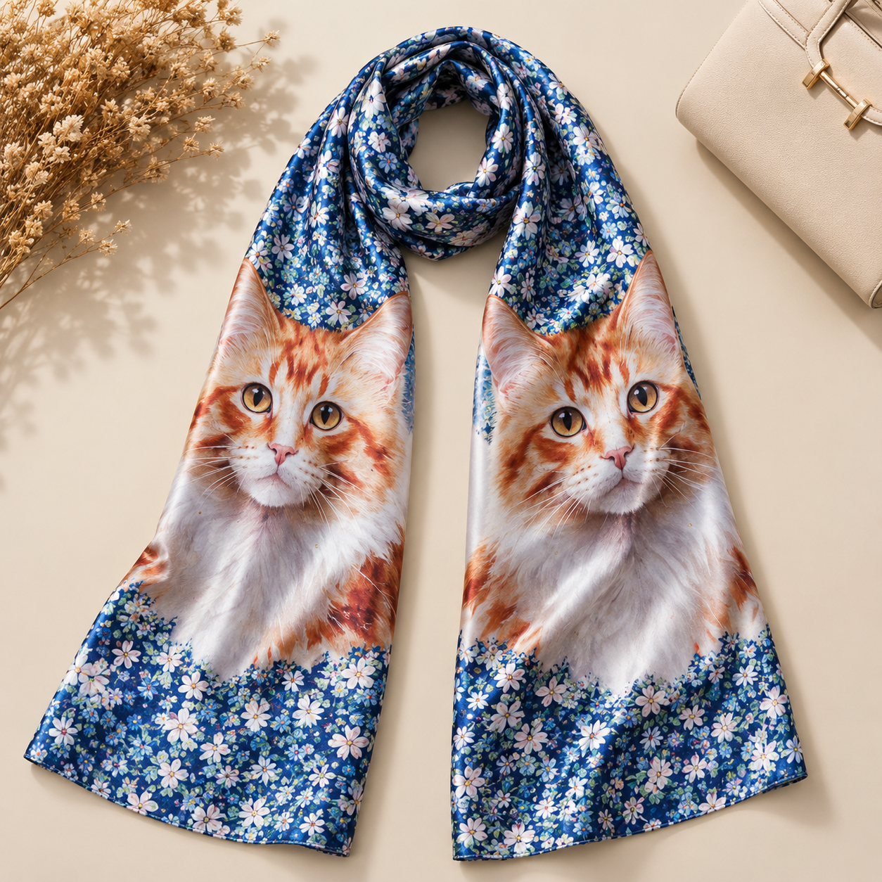 Foulard de Seda “Mirada Felina”