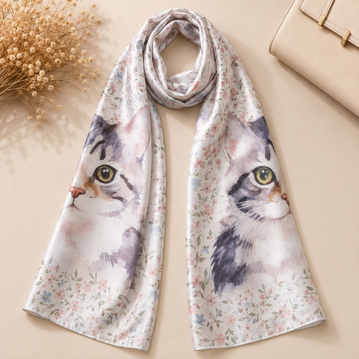Foulard de Seda “Mirada Felina”