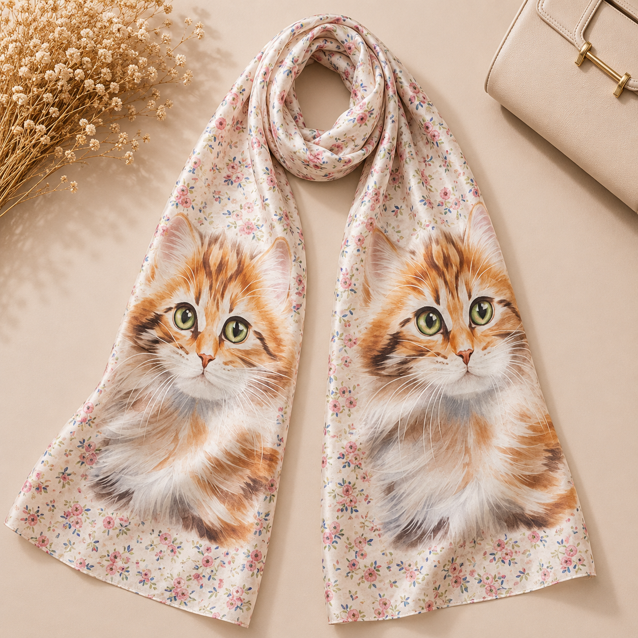 Foulard de Seda “Mirada Felina”