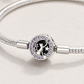 Pulsera de plata de ley Gato, Luna y Estrella