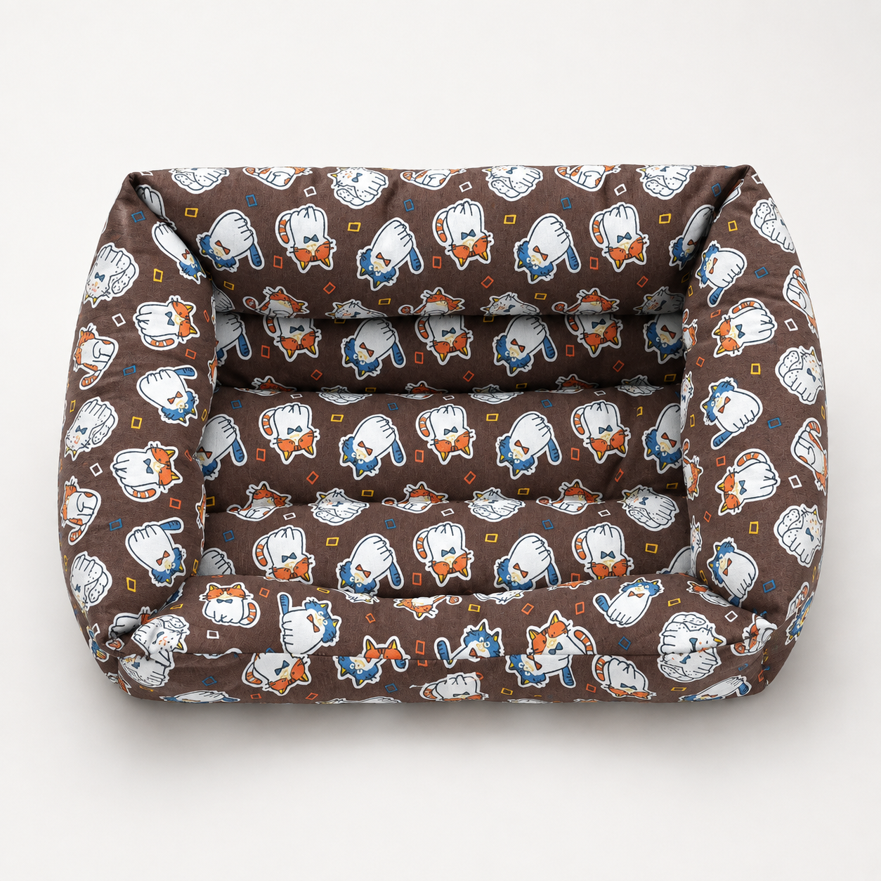 Cama para Gatos Estampada Marrón