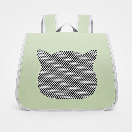 Transportín Mochila para Mascotas. Verde