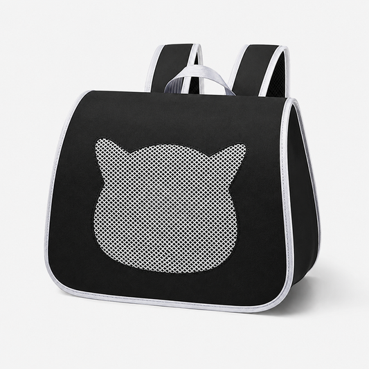 Transportín Mochila para Mascotas. Negro
