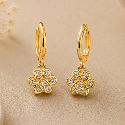 Pendientes Huella Dorada